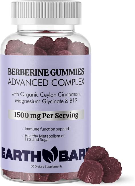 Earth Bare Berberine Supplement For Glucose Metabolism High Potency