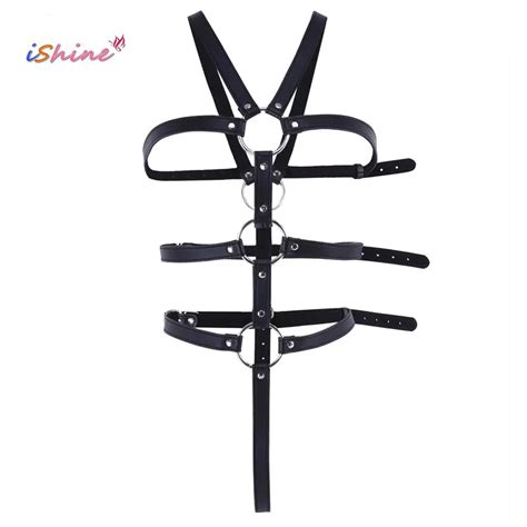 Sexy Lingerie Hot PU Leather SM Bundled Women Prisoners Sexy Costumes