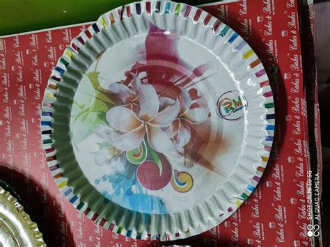 Printed Cercale Pc Paper Plate Raw Material Packaging Type Box 280