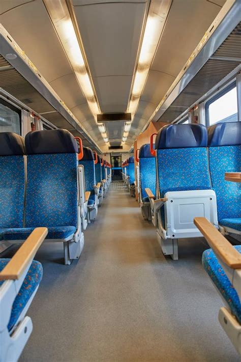 Passenger Train interior stock photo. Image of night - 175061676