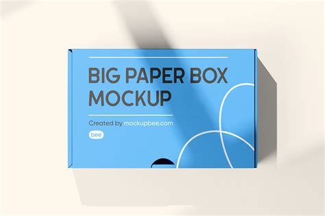 Free Box Packaging Mockup Mockupbee