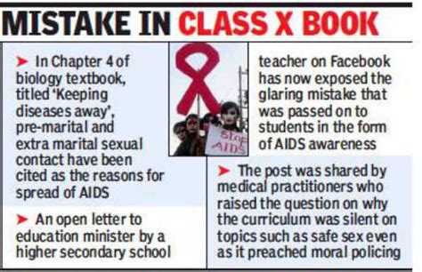Kerala Pre Marital Sex Leads To AIDS Says Textbook Thiruvananthapuram News Times Of India
