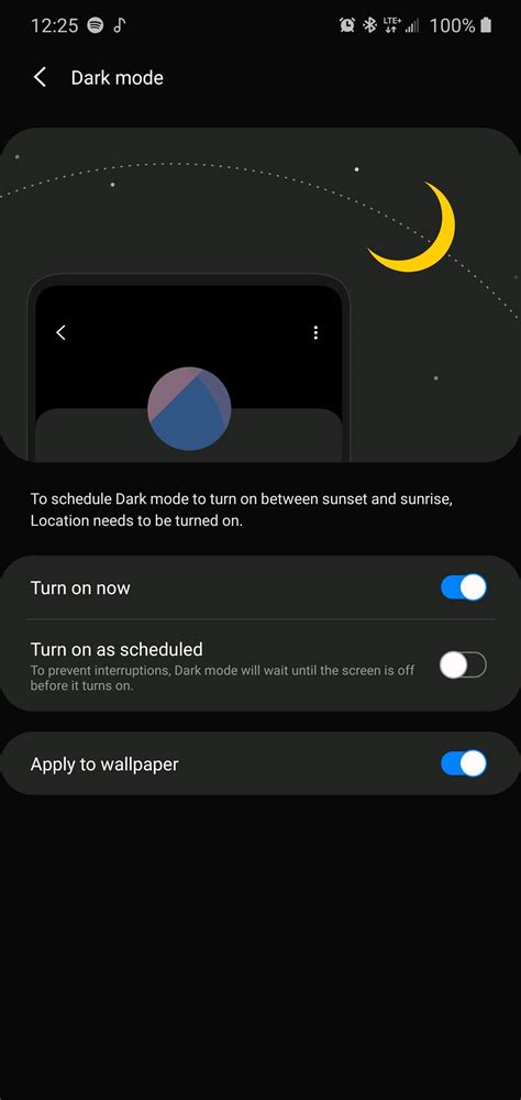 Dark mode wallpaper settings - Samsung Members