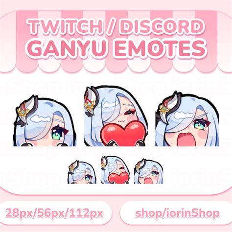 Genshin Twitch Emote Anime Etsy