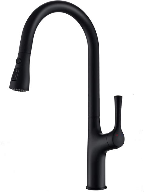 Kitchen Faucet With Pull Down Sprayer Zinc Alloy Single Handle Hot And Cold Water Mixer Tap