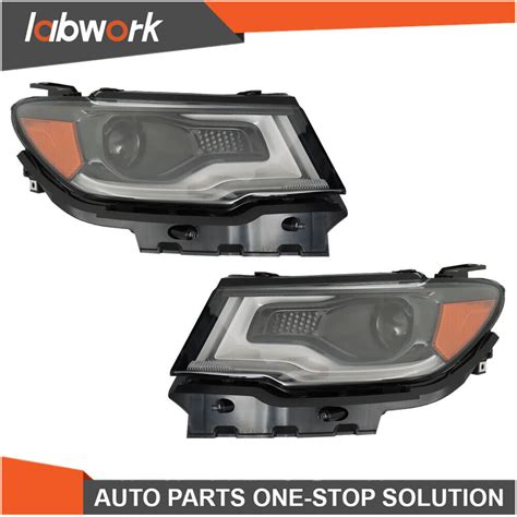 Labwork Projector Headlight For 2017 2021 Jeep Compass HID Xenon LED