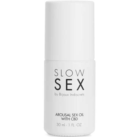 BIJOUX SLOW SEX ÓLEO DE MASSAGEM SEXUAL CBD 30 ML CACETE