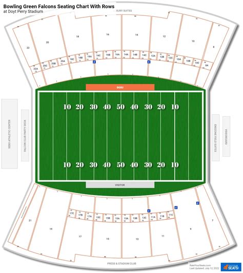 Football Seating Map and Section Guide for Doyt Perry Stadium 18