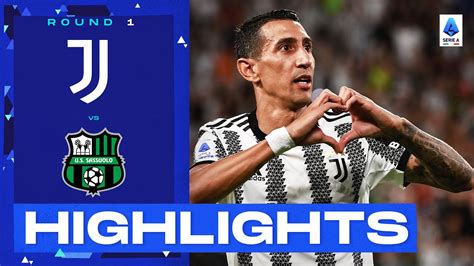 Juventus 3 0 Sassuolo Goals And Highlights Round 1 Serie A 202223