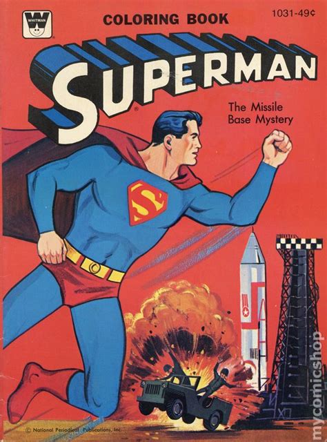 Superman Coloring Book Sc Whitman Comic Books