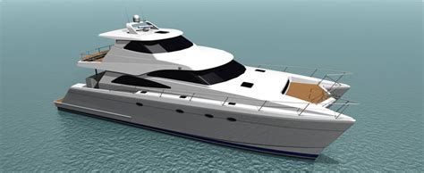 19 8m Displacement Power Cat Roger Hill Yacht Design