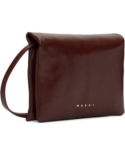 Marni Purple Small Prisma Bag In Brown Lyst