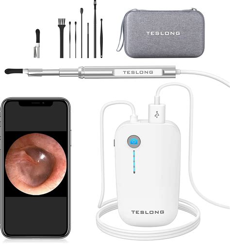 Teslong Otoscope Iphone Mm Hd Inspection Camera Ear Microscope