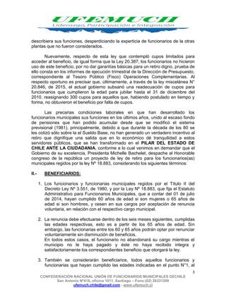 Presentación de Ufemuch Ley de Incentivo al Retiro PDF