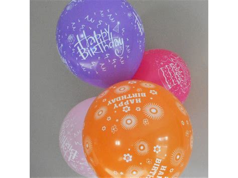 12″ HAPPY BIRTHDAY MULTI COLOURED LATEX BALLOONS – Bakery and ...