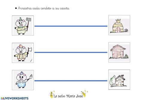 Juega Con Los Tres Cerditos Worksheet Live Worksheets