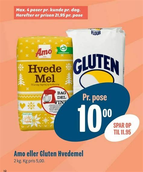 Amo Eller Gluten Hvedemel Tilbud Hos Min K Bmand