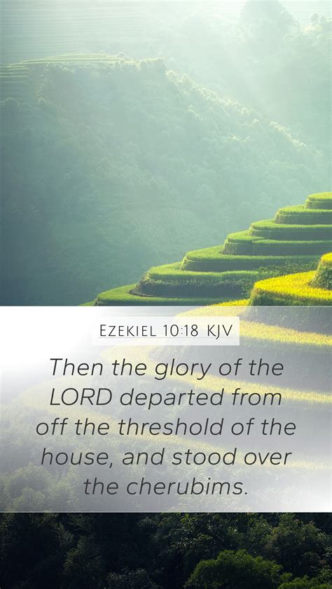 Ezekiel 10 18 KJV Mobile Phone Wallpaper Then The Glory Of The LORD