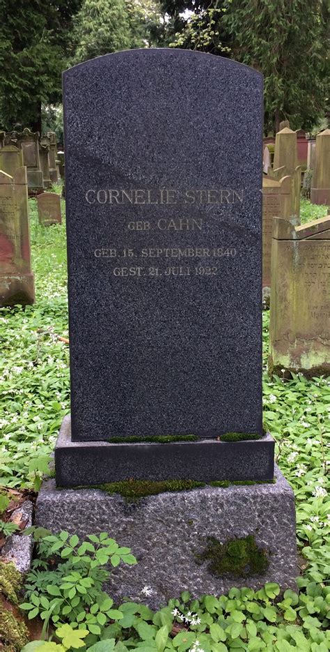 Cornelie Elisabeth Cahn Stern Find A Grave Memorial