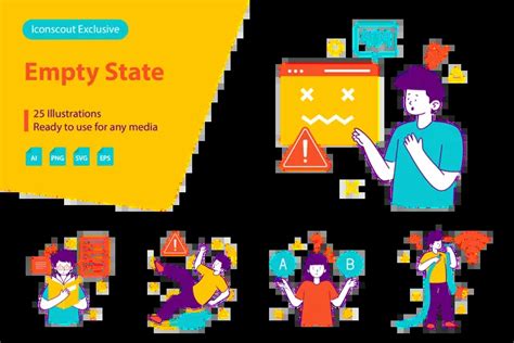 Premium Empty State Illustration Pack From Design And Development