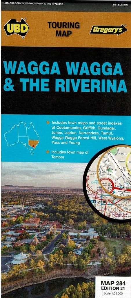 Wagga Wagga and The Riverina Map 284 UBD / Gregory's - A.B.C. Maps