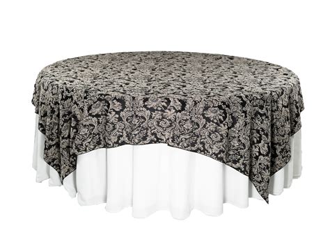 Damask Overlay Black Chaircovers Over All