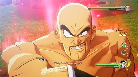 Dragon Ball Z Kakarot The Z Fighters Vs Nappa Saibamen Boss Battle