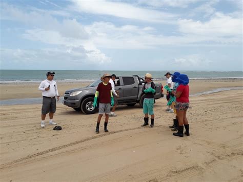 Manchas de óleo voltam a aparecer no litoral do Ceará VEJA