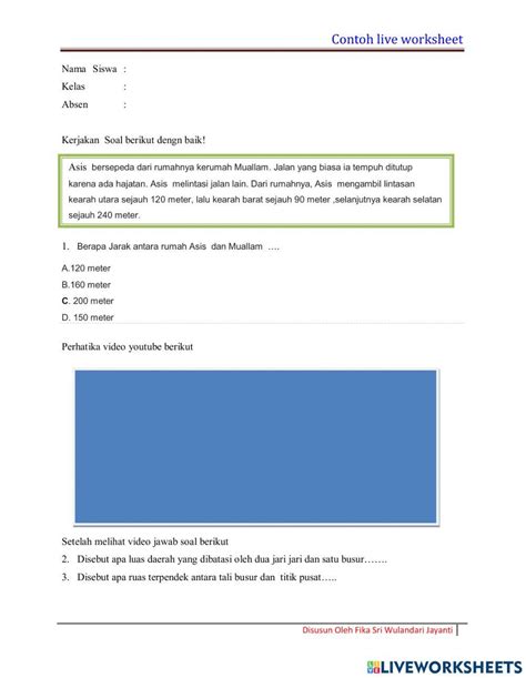 Latihan Soal Live Worksheet Activity Live Worksheets