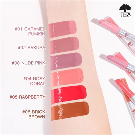 Глянцевая помада для губ Juicy lip volume Tha by nongchat 03 NUDE PINK