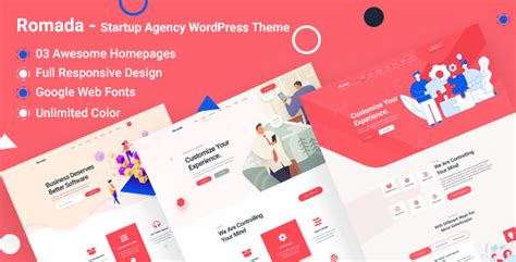 Romada - Startup Agency WordPress Theme by Case-Themes | ThemeForest