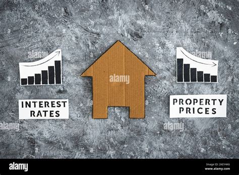 Interest Rates Increasing And Property Prices Dropping Conceptual Image