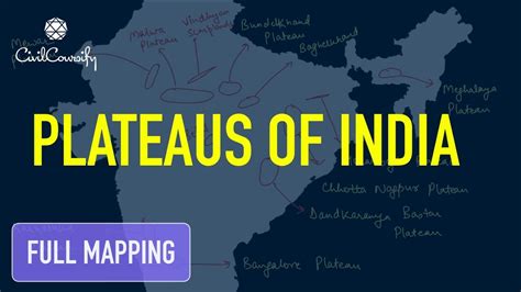 Plateau Map Of India