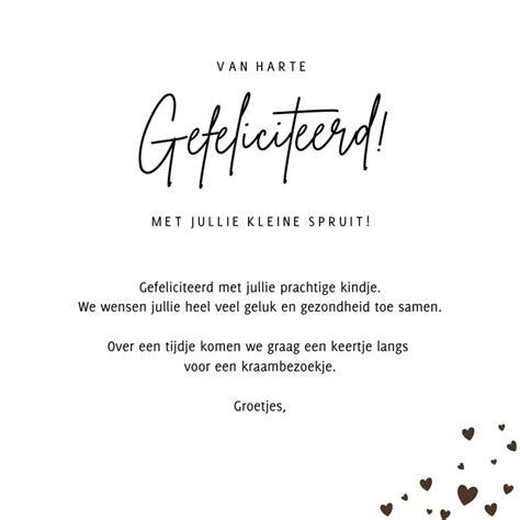 Grappige Felicitatiekaart Geboorte Met Kleine Kaartje2go