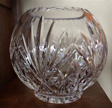 Rovelli 24 Lead Crystal Rose Bowl Vase The Swiss Crystal Co Poland