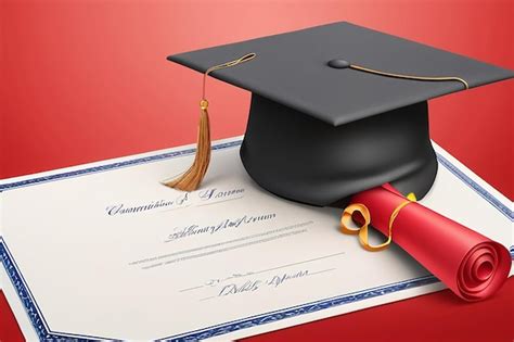 Premium Photo Graduation Cap And Diploma Scroll Isolated On White