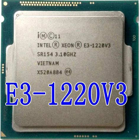 Amazon.com: Intel Xeon E3-1220 V3 E3 1220 V3 3.1GHz 8MB 4 Core SR154 ...