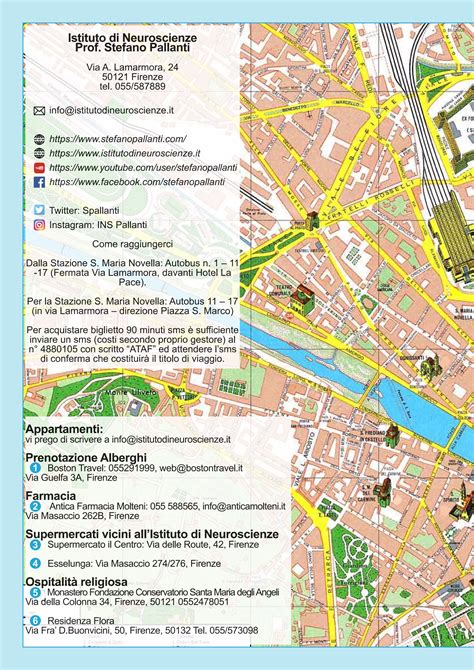 Mappa E Informazioni Utili Per Raggiungere L Istituto Di Neuroscienze A