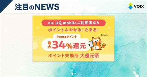 Kddi株式会社がau Payマーケットで「ポイント交換所 大還元祭」を開催 Voix Biz