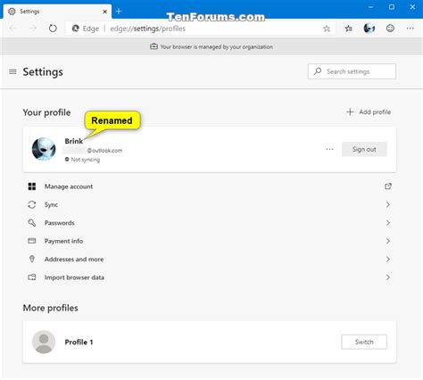 How To Change Profile Picture In Microsoft Edge Chromium Tutorials Images