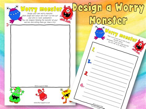 Worry Monster Printable