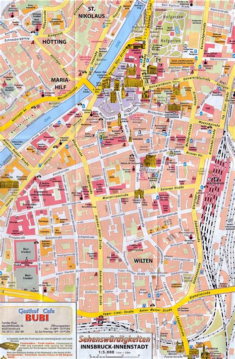 Innsbruck Map Austria