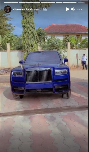 Go Getter Indeed Diamond Platnumz Flaunts His Brand New Rolls Royce