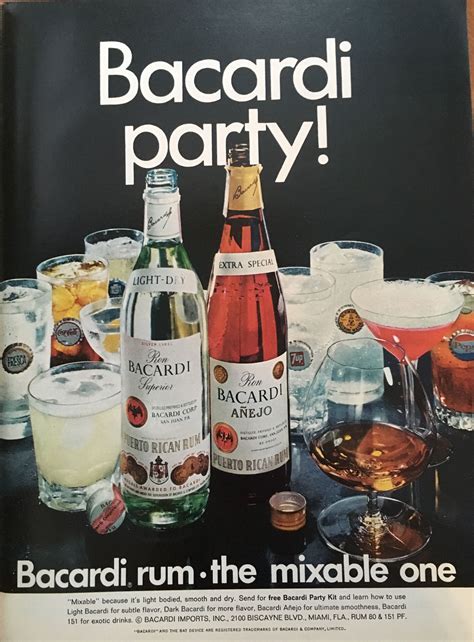 1968 Print Ad For Bacardi Rum Bacardi Bacardi Rum Rum