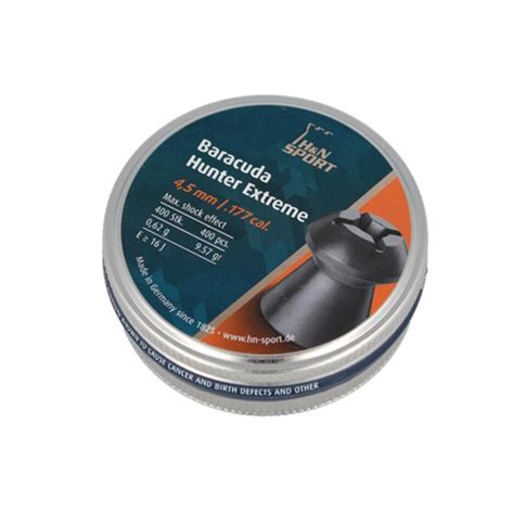 H N Sport Barracuda Hunter Extreme Pellets Cal 4 5mm 400ud