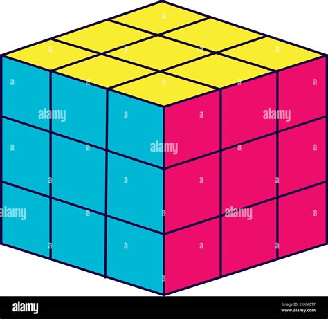 flat rubik cube Stock Vector Image & Art - Alamy