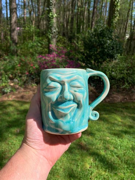 Ceramic Face Mug Etsy