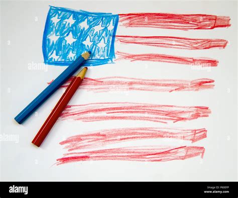 American flag pencil drawing hi-res stock photography and images - Alamy