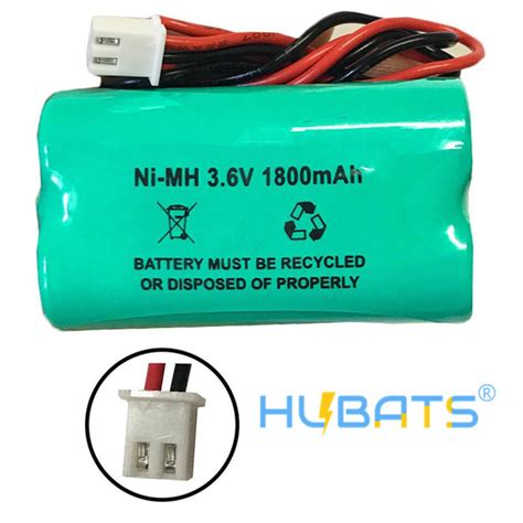 Ni Mh Aa 1800mah 36v Battery With Connectorbattery Replacement For Emergency Light Hubats