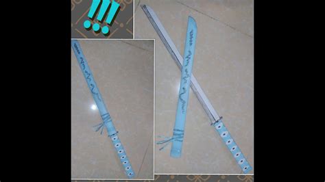 How to make paper Katana sword - YouTube